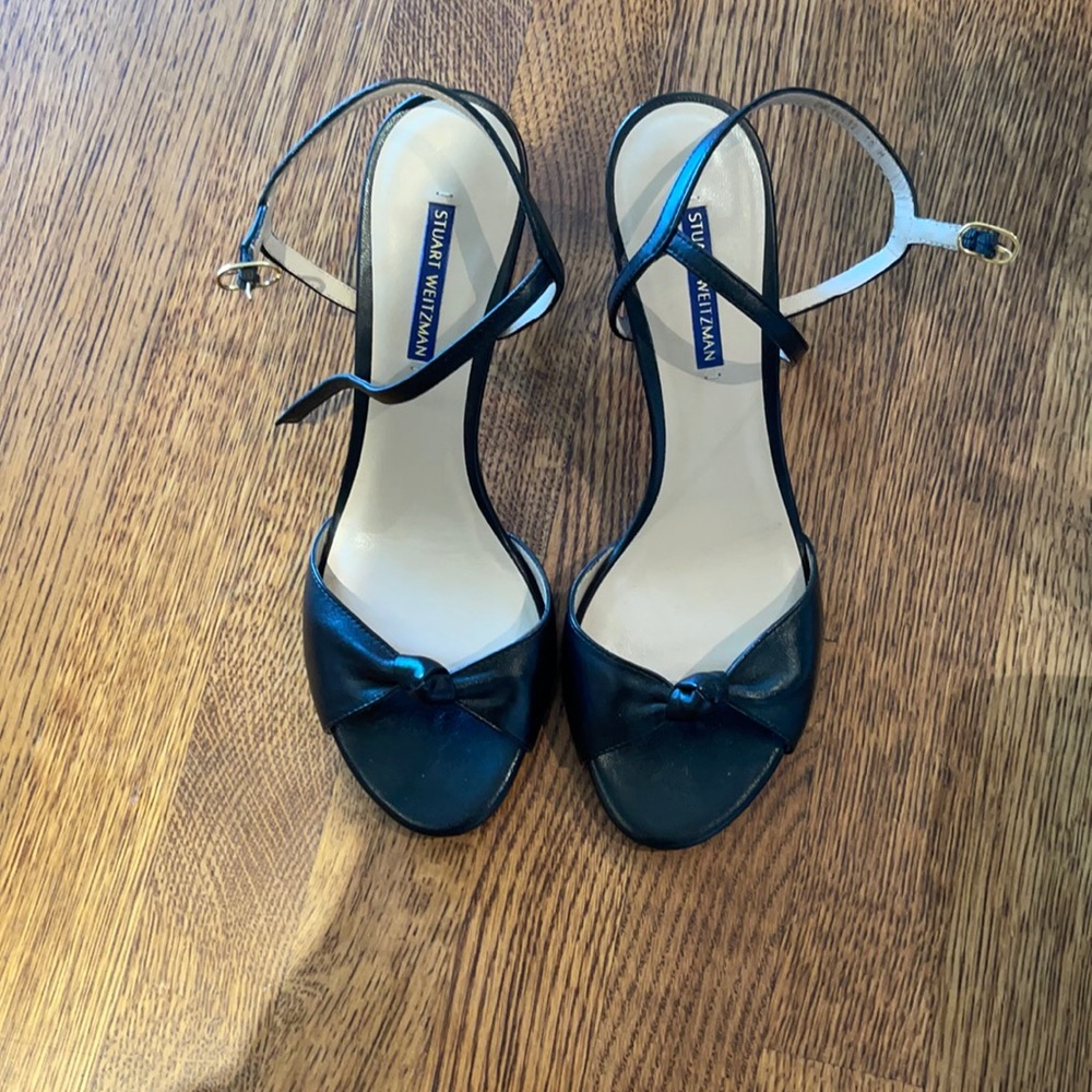 Stuart Weitzman black sandals size 10